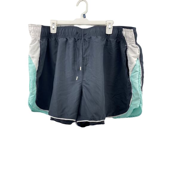 BCG Black Color Block Athletic Shorts Women's Size 3X - Picture 1 of 5